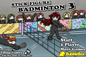 Stick Figure Badminton 3