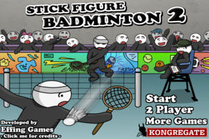 Stick Figure Badminton 2